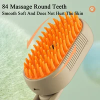 Cat Dog Pet Grooming Comb with Electric Spray Water Steam Soft Silicone Brush Kitten Pet Bath Brush Massage Pet Hair Remover 4
