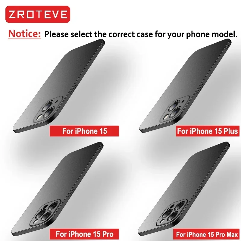 ZROTEVE Luxury Slim Matte Hard PC Cover - Premium Phone Case