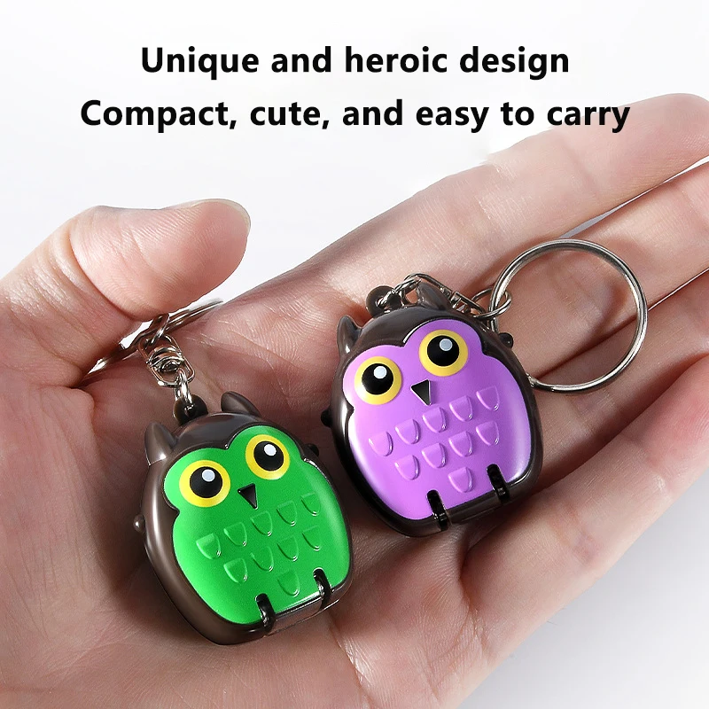 A New Owl Shape Mini Foldable Nail Clipper Travel Portable Nail Clipper With Keychain Manicure Tool