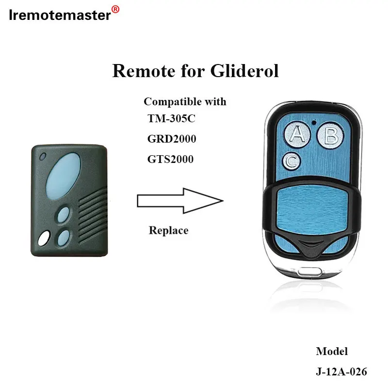 Replacement Gliderol TM305C Garage Door Remote Transmitter