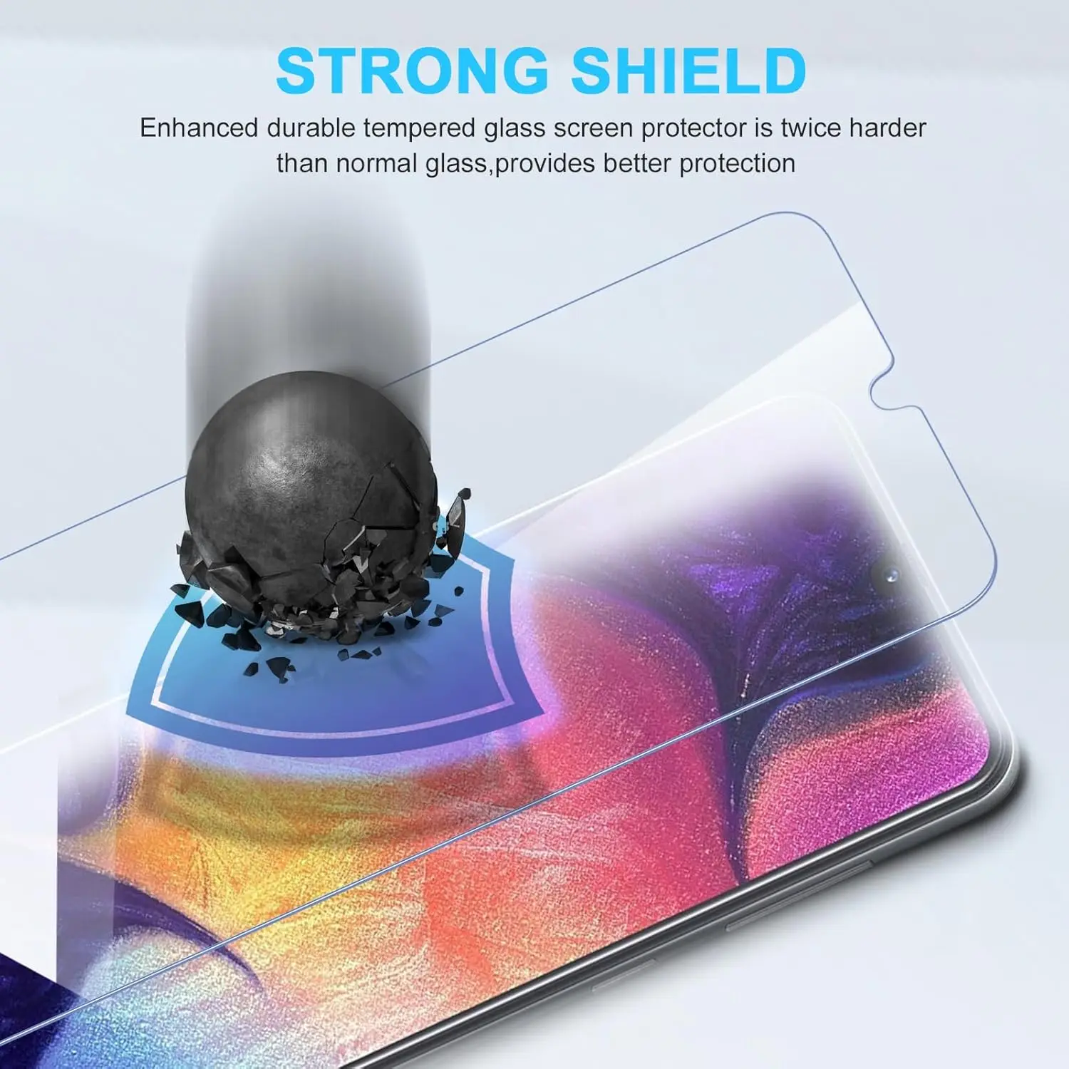 1–4 Stück gehärtetes Glas für Samsung Galaxy A50 A40 A30 A20 A10 Displayschutzfolie auf Samsung A90 A80 A70 A60 Schutzhülle Glas – Detail 6