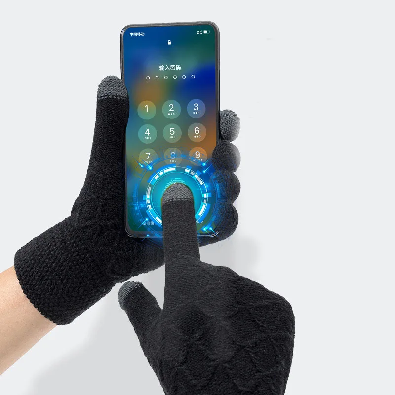 Winter Touchscreen Wool Riding Gloves 3