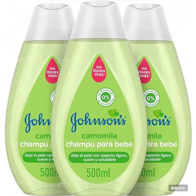 JOHNSON’S BABY Champú Suave Camomila Para Bebés Frasco de 500 ml – PACK de 3 x 500 ml