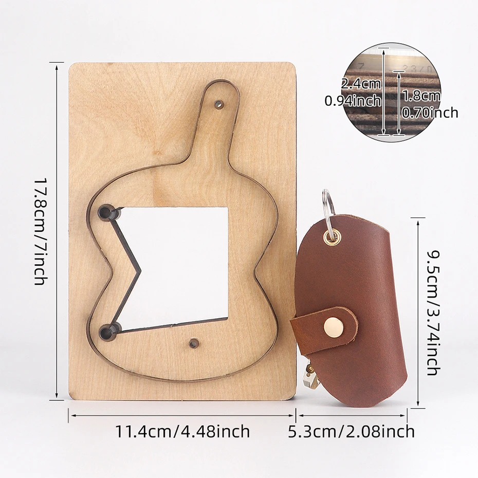 Schlüssel bund Leders ch neiden Stanz form, stich loser Leders chl üssel bund, Leders tempel satz, Leder handwerk Kraft werkzeug, DIY Geschenk – Detail 5
