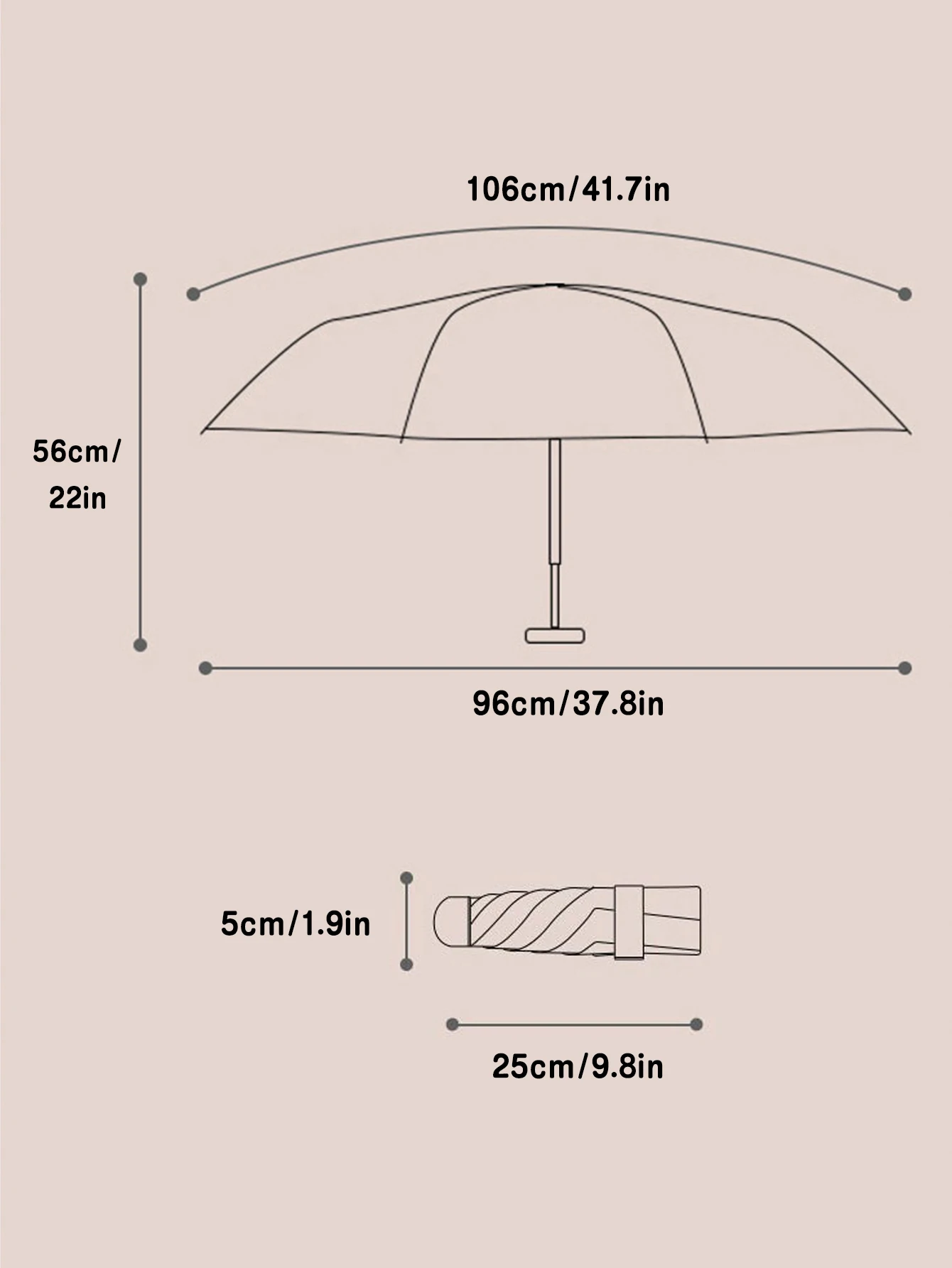 Whimsical Veggie Design Folding Umbrella: Sun-Protective, Durable, Compact for Travel-Manual Open, 8 Ribs