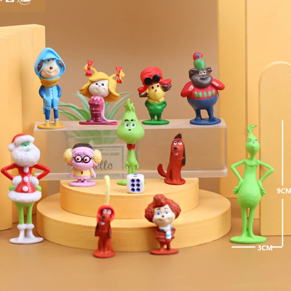 Dr Seuss Grinch Toys To Collect 2018 12 Pcs Movie The Grinch Who