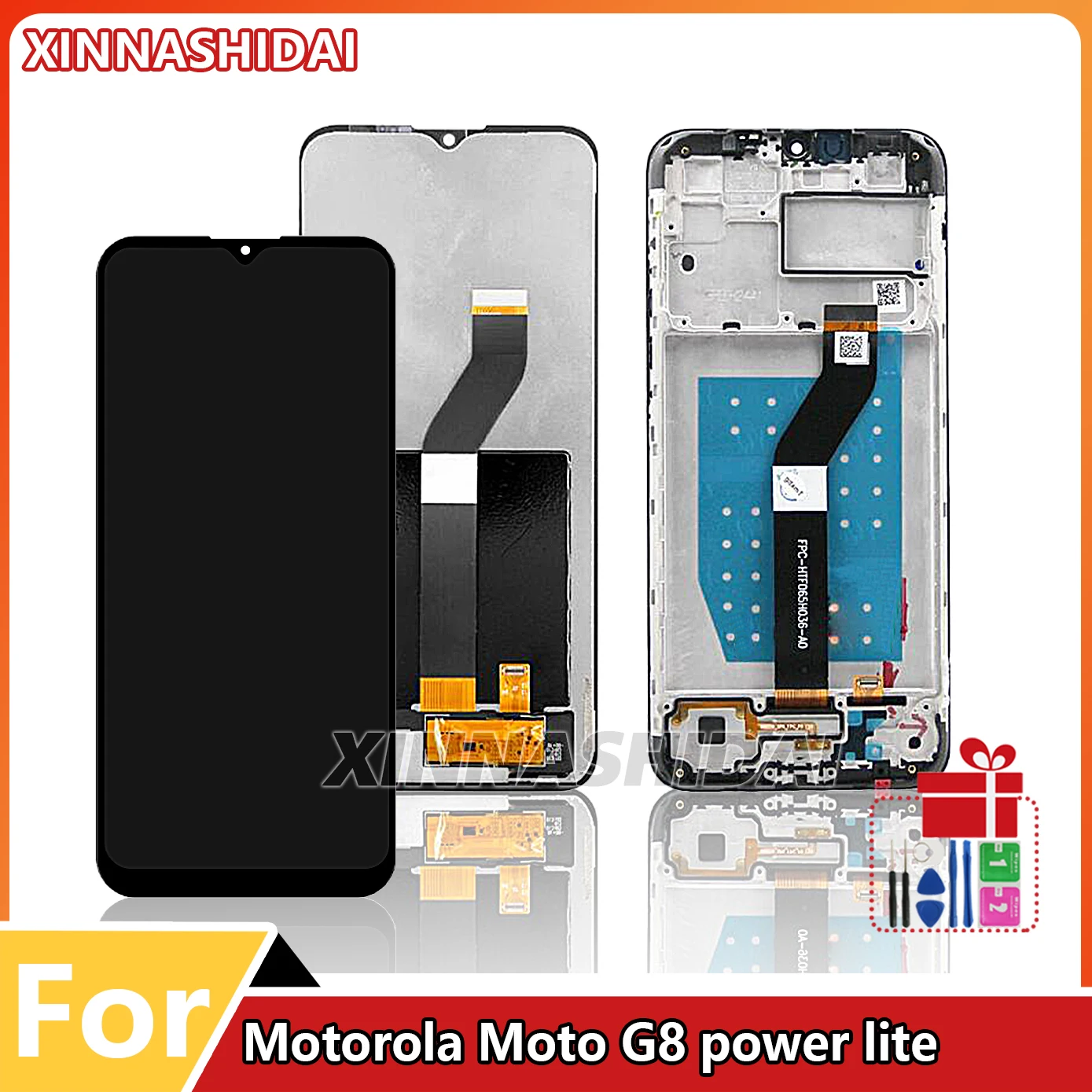 LCD Screen For Motorola Moto G8 Power Lite XT2055-2 LCD Display Touch Screen Digiziter Assembly Replacement