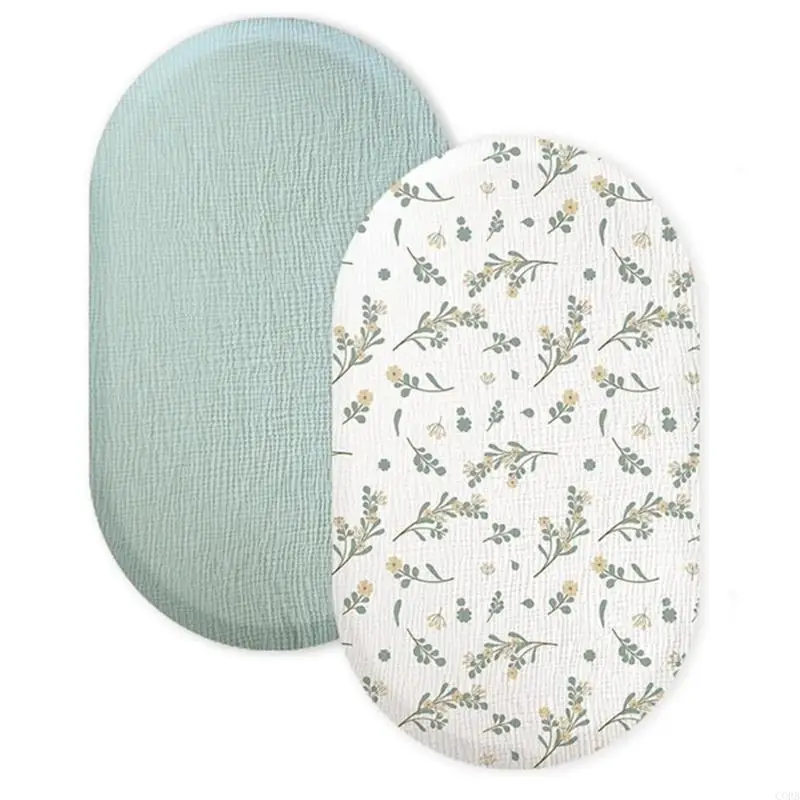 CORB Baby Bed Fitted Sheet Soft Bassinet Protective Cover Sleeve for Restful Sleep Nursery Essential 83.82cm/33in