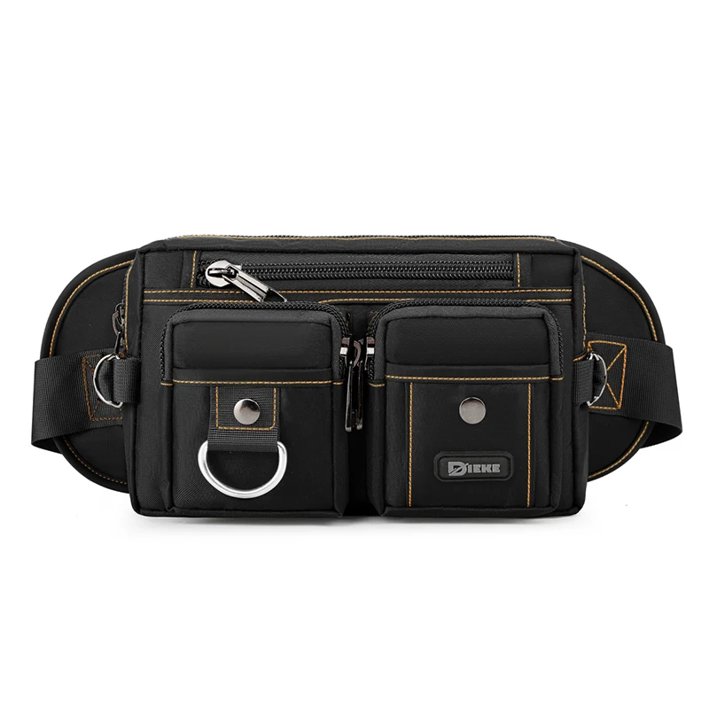 High quality waist bag - multifunctional chest bag with multiple pockets, suitable for outdoor hiking, cycling, motorcycle, and