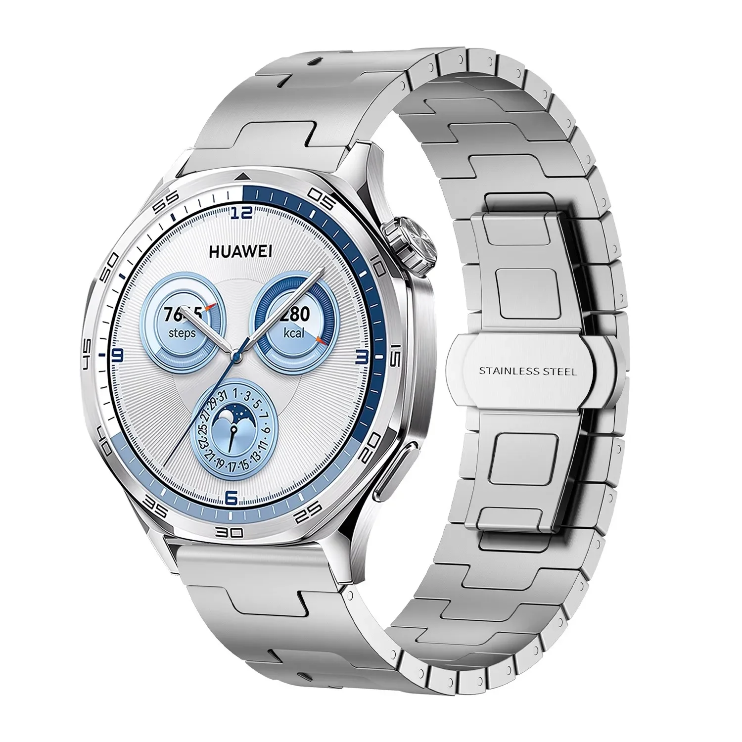 Ultra-Light Titanium Alloy Strap - Exquisite Silver/Black/Titanium Grey Finish