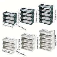 3/4/5pcs Pull-out kitchen dining pan Multi-functional storage layered large dish tray holder Hot pot side dishes 2
