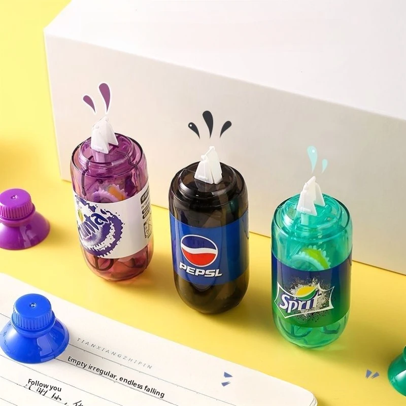 Soda Drink Bottle Corrector Correction Tape Diary Stationery School Supply correction tape correction supplies