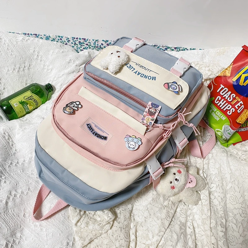 Kawaii Harajuku Style Pastel College Backpack