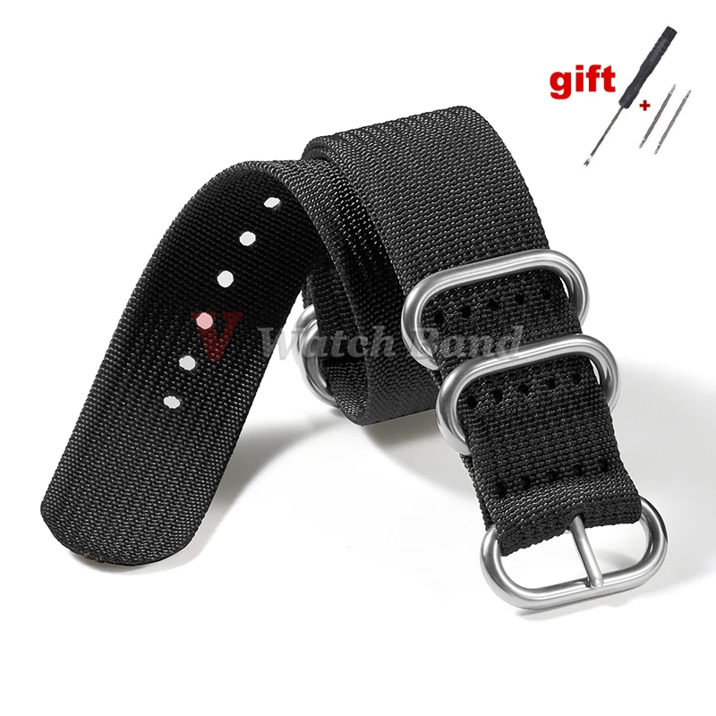 High-Density Durable Nylon Watch Band - Premium Fabric Braid Sport Wristband Accessories