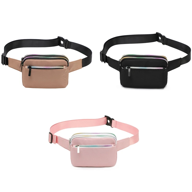 Women Belt Bag Fanny Pack Phone Money Cash Sports Waist Bags Colors Zipper