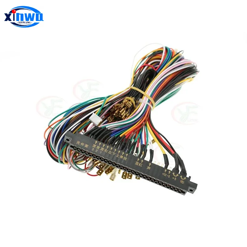 arcade game stick arcade joystick arcade push button arcade console kit arcade circuit board kit 28Pins Connector Jamma Loom Wire Harness For Arcade Box Game Board Joystick Button Neo Geo Cabinet Coin Video Chassis Interface