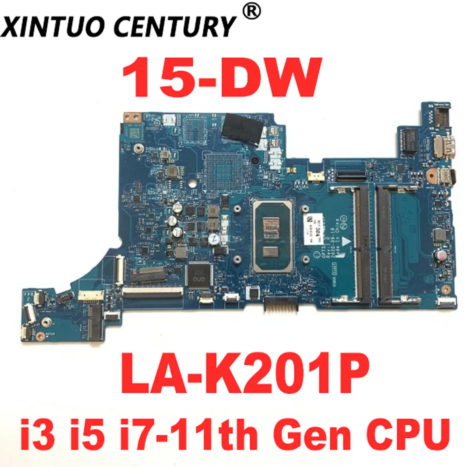 GPT52 LA-K201P Original Motherboard for HP 15-DW Laptop