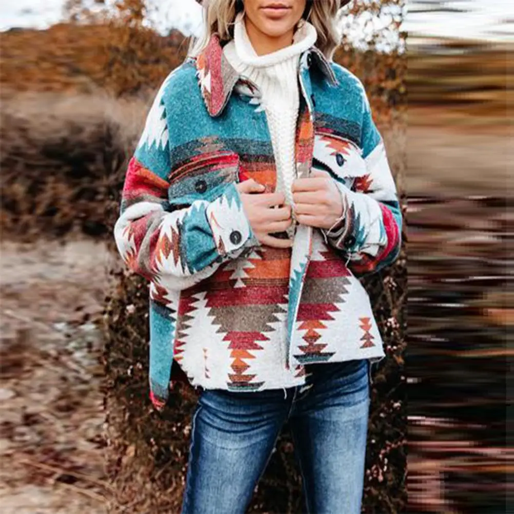 

Autumn Winter Women's Coat Elegant Long Sleeve Pocket Single Breasted Female Jacket 2023 Casual O-neck Lady Jackets