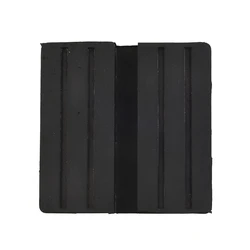 Durable Rubber Support Block for Scissor Lifts - Heavy-Duty Square Cushion Pad (Black)