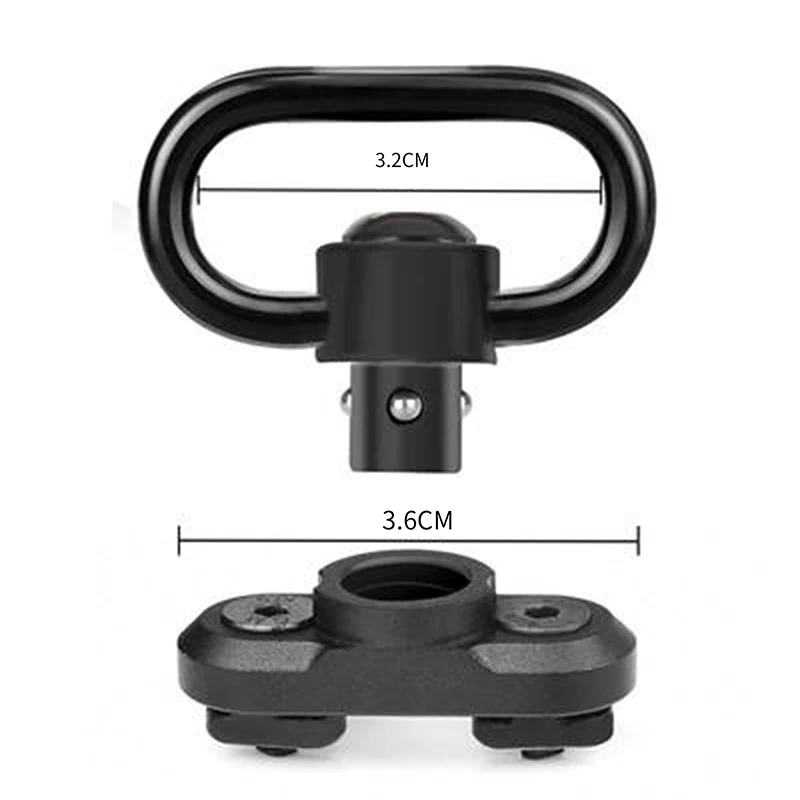 Sling Swivel Stud Mount Adapter Mlok Rail Quick Release QD Hunting Gun Accessories