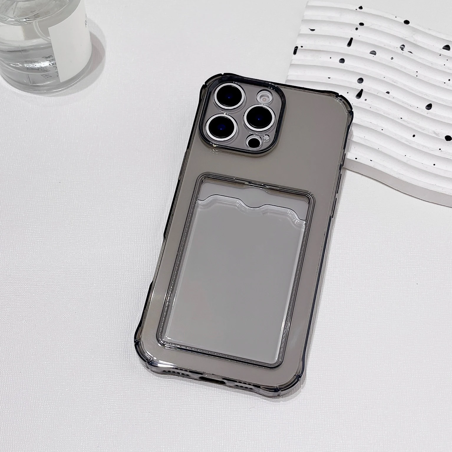 Clear Protective Case with ID and ATM Card Slot