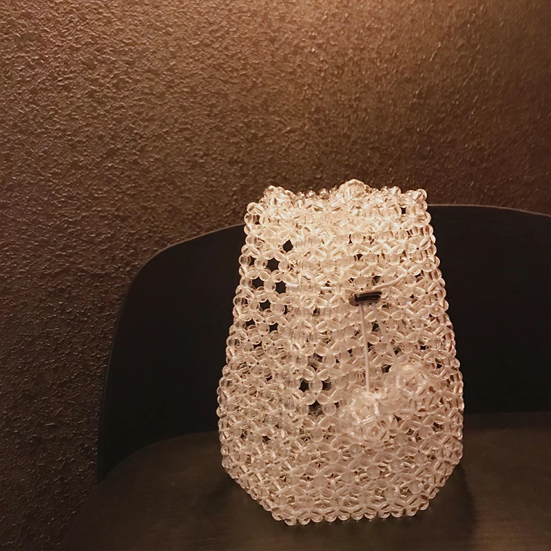 Customized Beaded Bag Women's Fashion Retro Colorful Design Handbag Celebrity Hand-woven Banquet Party Bags сумка из бусин 2023