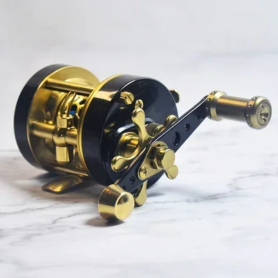 W300L All-metal Micro-object Can Be Modified Drum Wheel Luya Long-distance Caster Synchronous Wire Gauge Fishing Reel