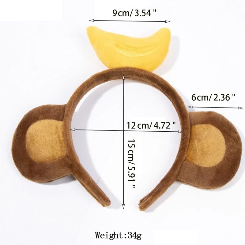 Beaupretty Monkey Ears Headband Animal Hairband | Ubuy