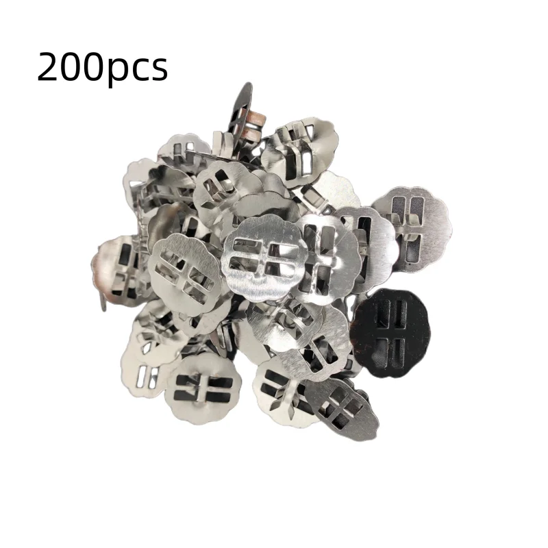 200/100/50pcs Wood Candle Wicks Base Clip for Candle Making Supplies