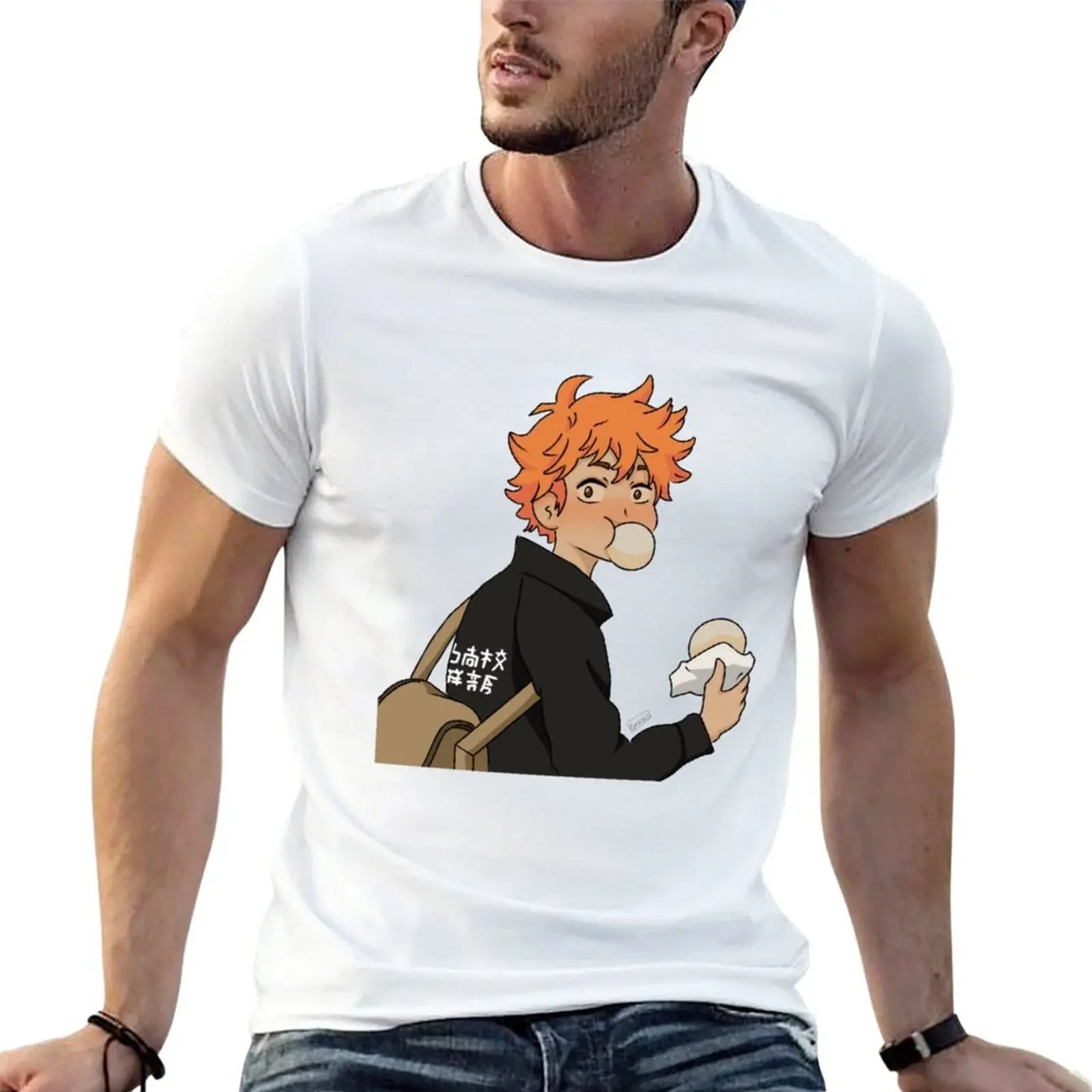 

Hinata Shoyo T-Shirt cute clothes customizeds vintage clothes T-shirts for men cotton
