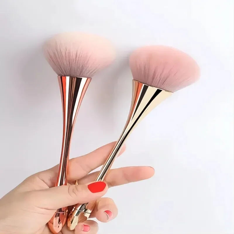 Rose Gold Powder Blush Brush Professional Make Up Brush Large Cosmetic Face Cont Cosmetic Face Cont Brocha Colorete Make Up Tool makeup brushes