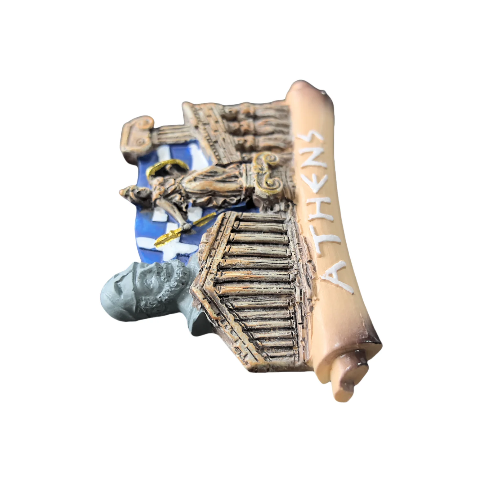 Athens Greece 3D Fridge Magnet Souvenir Gift Resin Handmade Athens Refrigerator Magnet Home Decoration Collection