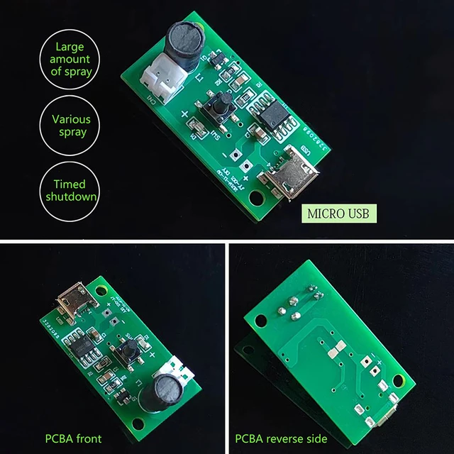 USB Mini Humidifier DIY Kits Mist Maker And Driver Circuit Board Fogger Atomizer Sheet Water Replenishment Atomization Module 3