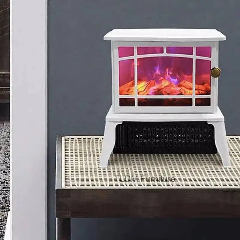 เตาผิงไร้ควันในร่ม เตาผิงจำลองเปลวไฟ 3 มิติ สำหรับใช้ในบ้าน ห้องนั่งเล่น เตาแบบปรับความเร็วได้หลายระดับ 1