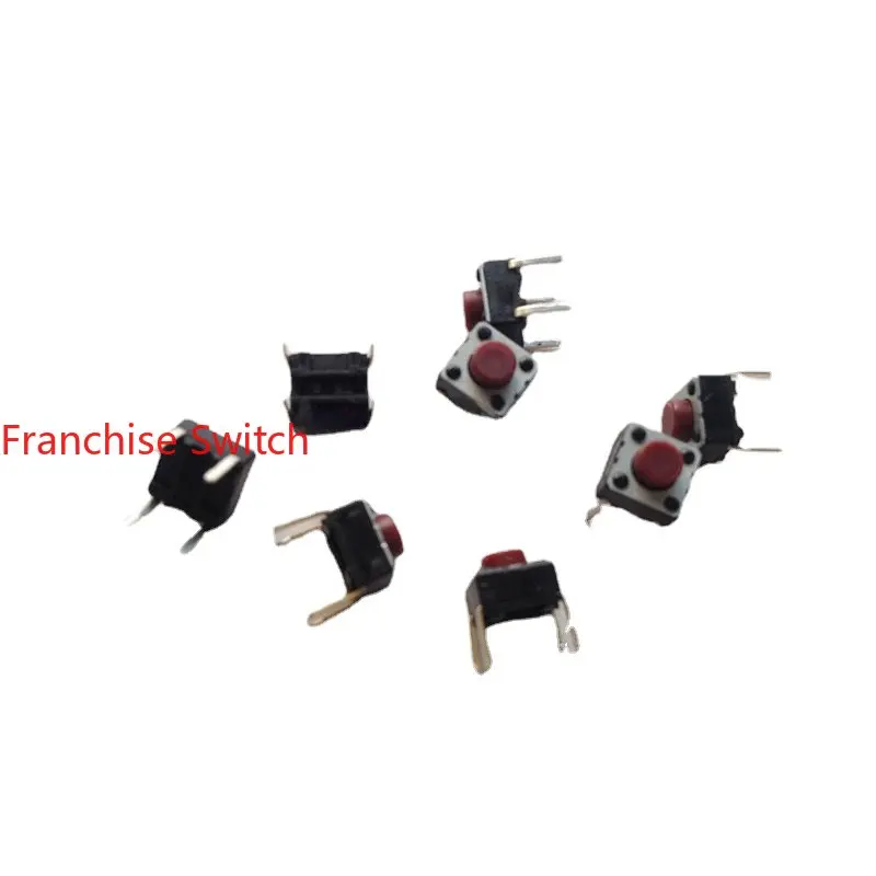 10PCS EVQPK005R Tact Switch Micro  6*6*5mm Microwave Oven Button Straight Feet 10pcs high temperature resistance tact switch evqpae05r button micro motion 6 6 5