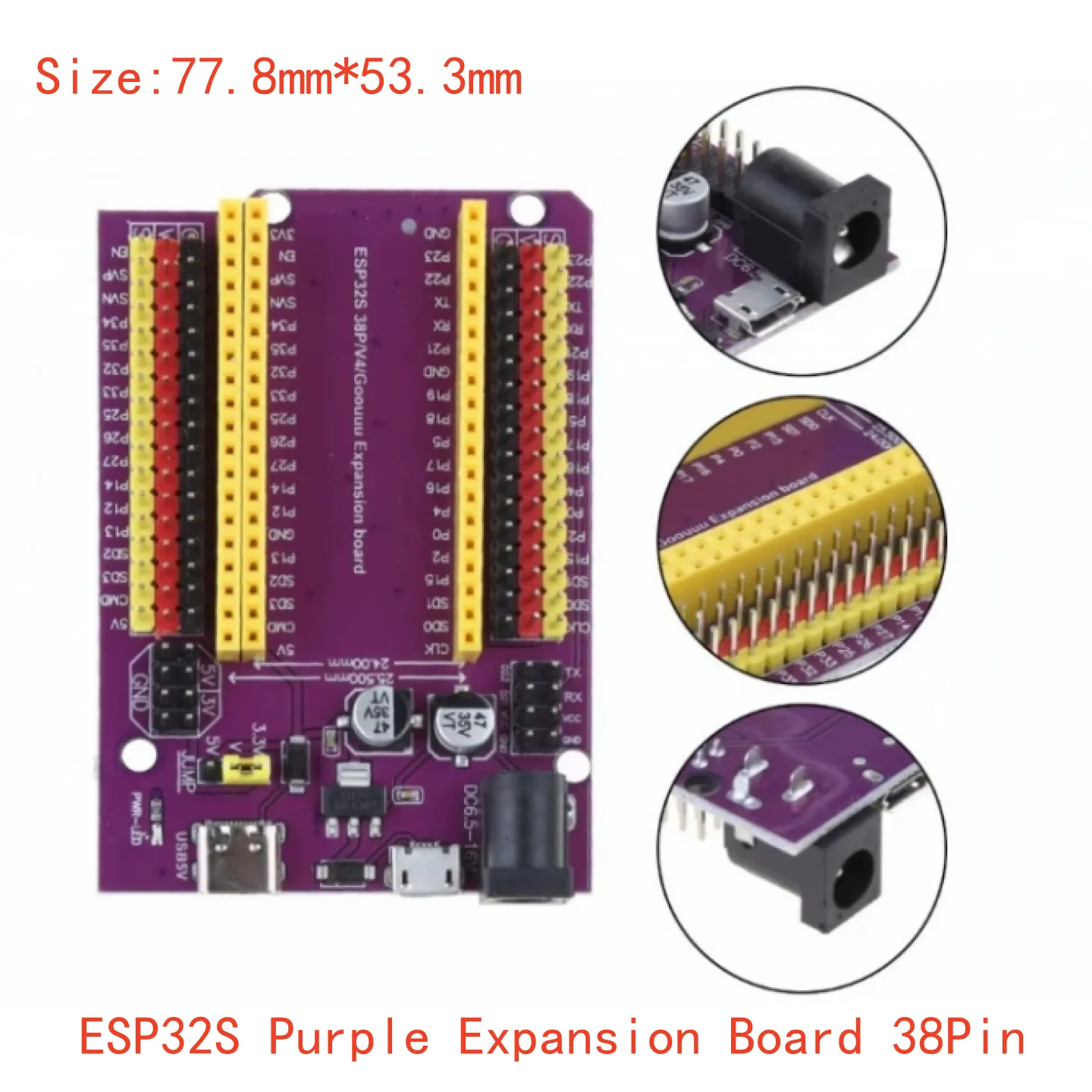 ตัวเลือกสินค้า บอร์ดพัฒนา ESP32 Wi-Fi & Bluetooth 2-in-1 ดูอัลคอร์