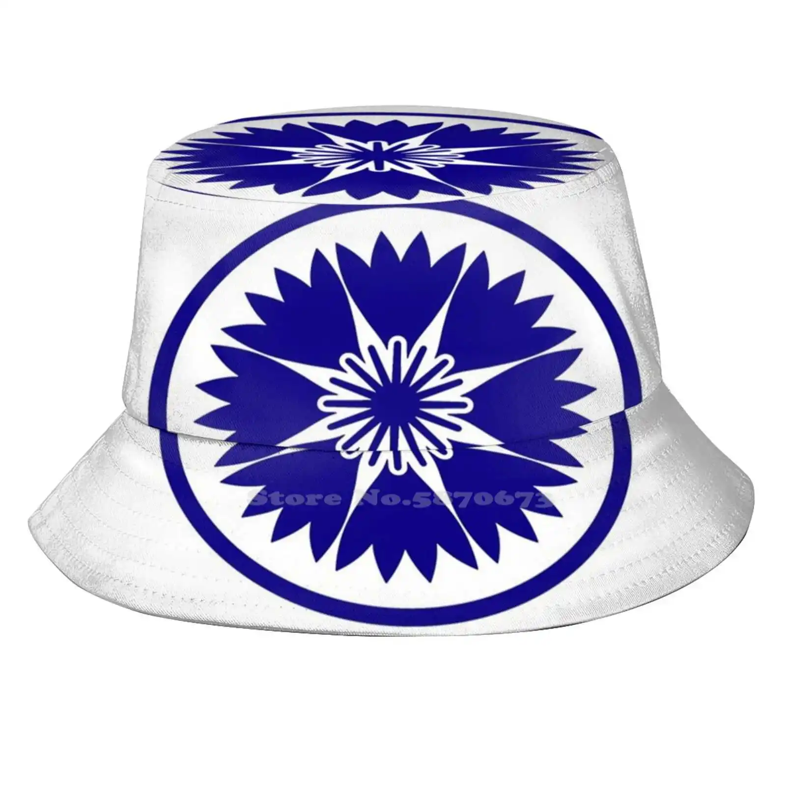 Estonian Kendo Logo Navy Unisex Summer Outdoor Sunscreen Hat Cap Estonia Kendo Logo Navy Cornflower