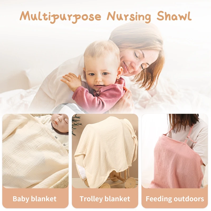 Let's Make Baby Feeding Nursing Covers Mum Breastfeeding Nursing Poncho Cover Up Adjustable Privacy Apron Outdoors Cloth