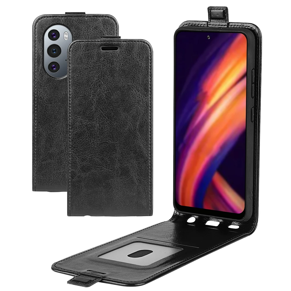 

Кожаный чехол-книжка для MOTOROLA MOTO Edge X30 / Edge 30 Pro / Edge Plus Edge + 2022