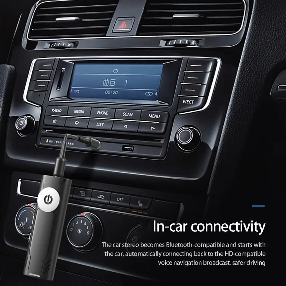 

1 Set Bluetooth-compatible Receiver Professional Stable Transmission Lossless Sound Car Supply Audio Receiver Audio Adapter