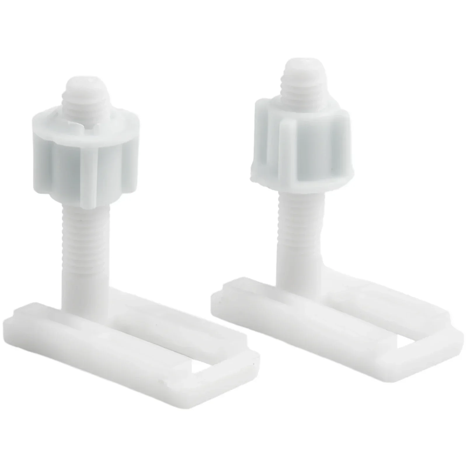 1 Set Toilet Seat Hinge Bolts Screw Fixing Fitting Kit Plastic Toilet Lid Hinge Repair Bolts Bathroom Accessories toilet seat accessories toilet hinge replacement