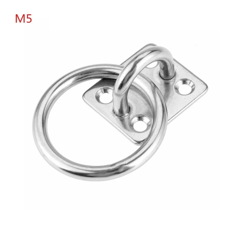 Stainless Ceiling Hooks, Hooks Hardware Staple Hook Ring Loop with Round Ring Y1QE