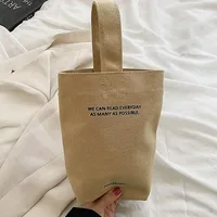 Casual Handbags Canvas Shoulder Crossbody Bags Large Capacity Shopper Bag Letters Shoulder Crossbody Bags Purse - Image 3