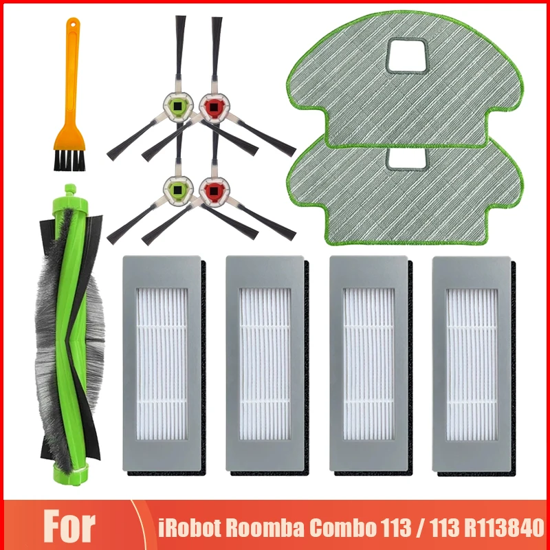 Mian/Spazzola Laterale Filtro Hepa Mop Panno Stracci Di Ricambio Per Irobot Roomba Combo 113 / 113 R113840 Accessori Per Aspirapolvere