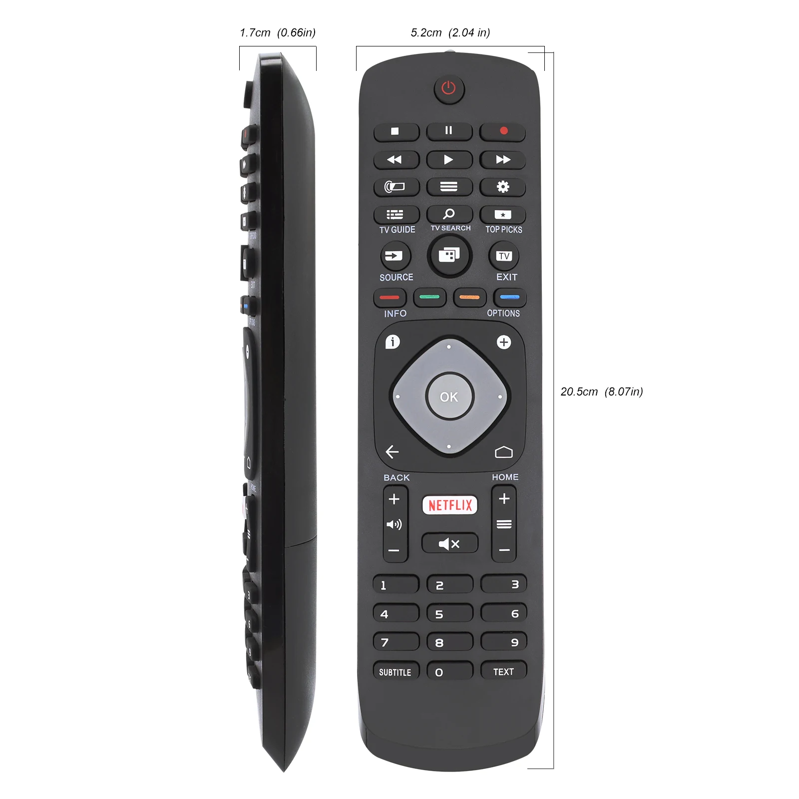 Replacement Universal Remote Control Netflix Buttons Controller for Philips Smart TV LCD LED TVs
