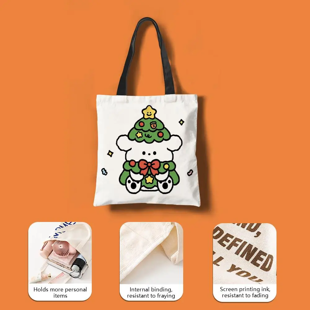 Luxuriöse Muster-L-L-LancomeS-Mode-Aufbewahrungstaschen, doppelseitig bedruckte modische Schultertasche aus Segeltuch, Einkaufstasche, Geschenk, umweltfreundliche Handtaschen – Detail 3