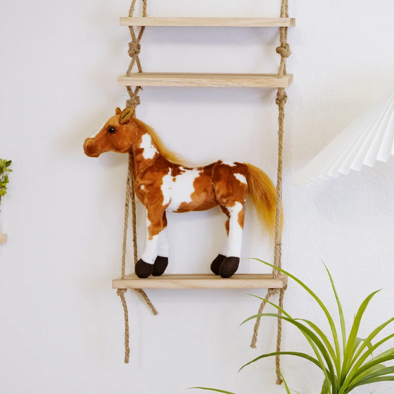 thumbnail image 1 of Huge Standing Giraffe Dog Cat Horse Sika Deer Tiger Toys Cute Animal Soft Simulation Doll Birthday Gift Kids Toy Bedroom Decor, 1 of 5