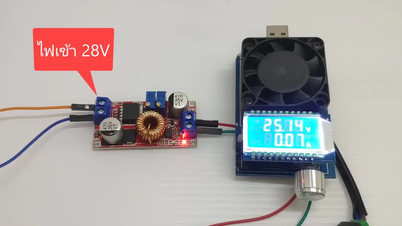 Xl4015 5a Dc-dc Cc Cv Lithium Battery Step Down Charging Board Led