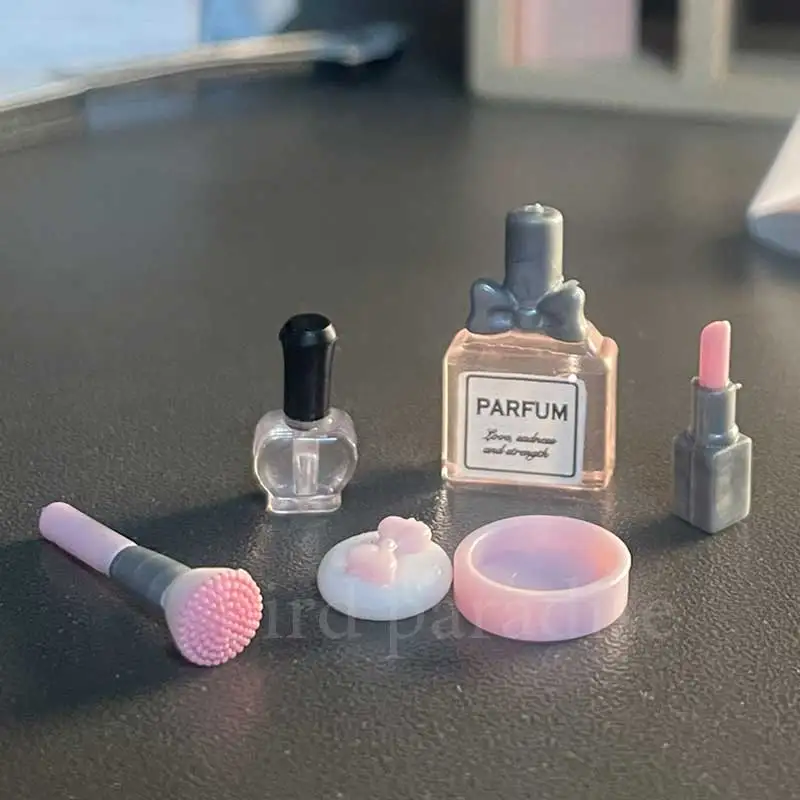 1/12 Scale Miniature Dollhouse Accessories Mini Lipstick Perfume Model Toys For Barbies BJD Ob11 Dolls Makeup Scene Pretend Play 6