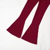 2025 Spring Women See Through Mesh Flare Pants Fashion Sexy High Waist Stretch Boot Cut Trousers Club Party Streetwear Bottoms 5